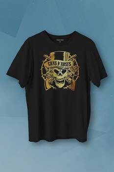 Guns N Roses And Rock Music Baskılı Tişört Unisex T-shirt