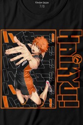 Haikyuu Fly Anime Baskılı Tişört Çocuk T-shirt - Thumbnail