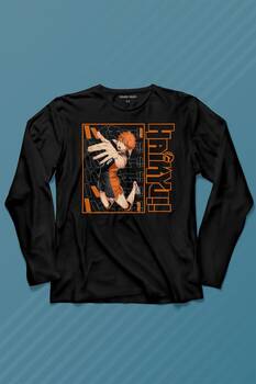 Haikyuu Fly Anime Uzun Kollu Tişört Baskılı T-Shirt