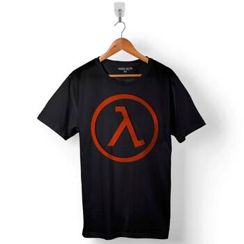 Half Life Half-Life Counter Strike Logo Baskılı Tişört Unisex T-Shirt