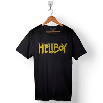 Hellboy Hell Boy Ron Perlman Doug Jones Logo Baskılı Tişört Unisex T-Shirt