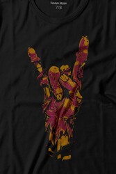 Hey There! Rock Hand Rockstar Urban Baskılı Tişört Çocuk T-shirt - Thumbnail