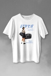 Hip Hop Harajuku Kanji Japon Kız Japan Girl Baskılı Tişört Unisex T-shirt - Thumbnail