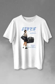 Hip Hop Harajuku Kanji Japon Kız Japan Girl Baskılı Tişört Unisex T-shirt