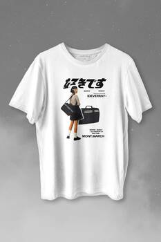 Hip Hop Harajuku Kanji Japon Kız Japan Girl Baskılı Tişört Unisex T-shirt