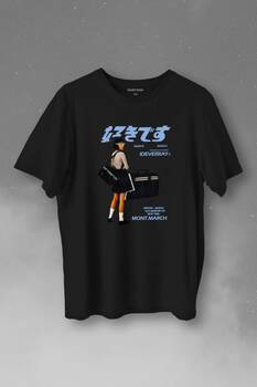 Hip Hop Harajuku Kanji Japon Kız Japan Girl Baskılı Tişört Unisex T-Shirt