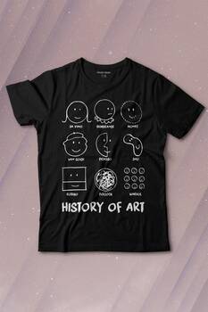 History Of Art Monet Dali Da Vinci Baskılı Tişört Çocuk T-shirt