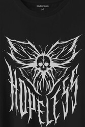 Hopeless Gothic Umutsuz Black Karanlık Baskılı Tişört Unisex T-Shirt - Thumbnail