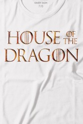 House Of The Dragon Logo Targaryen Baskılı Tişört Çocuk T-shirt - Thumbnail