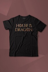 House Of The Dragon Logo Targaryen Baskılı Tişört Çocuk T-shirt - Thumbnail