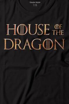 House Of The Dragon Logo Targaryen Baskılı Tişört Çocuk T-shirt