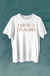 House Of The Dragon Logo Targaryen Baskılı Tişört Unisex T-shirt - Thumbnail