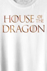 House Of The Dragon Logo Targaryen Baskılı Tişört Unisex T-shirt - Thumbnail