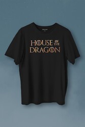 House Of The Dragon Logo Targaryen Baskılı Tişört Unisex T-Shirt - Thumbnail