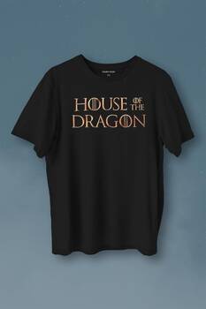 House Of The Dragon Logo Targaryen Baskılı Tişört Unisex T-Shirt