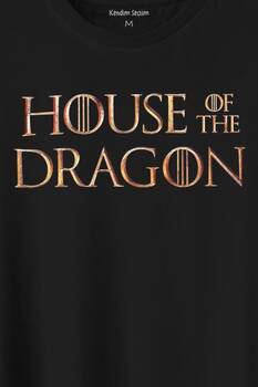 House Of The Dragon Logo Targaryen Baskılı Tişört Unisex T-Shirt