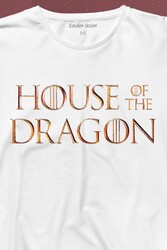 House Of The Dragon Logo Targaryen Uzun Kollu Tişört Baskılı T-Shirt - Thumbnail