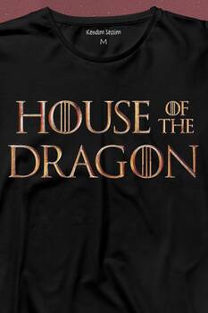 House Of The Dragon Logo Targaryen Uzun Kollu Tişört Baskılı T-Shirt