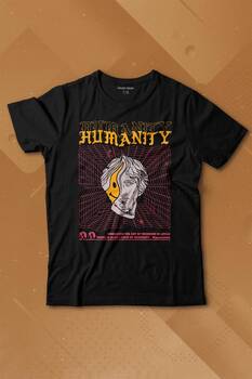 Humanity Smiley Statue Neon Heykel 2K Urban Baskılı Tişört Çocuk T-shirt