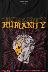 Humanity Smiley Statue Neon Heykel 2K Urban Baskılı Tişört Çocuk T-shirt - Thumbnail