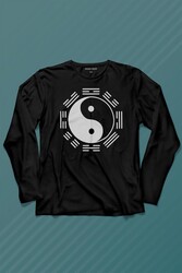 Hyuga Clan Symbol Characters Ying Yang Naruto Uzun Kollu Tişört Baskılı T-Shirt - Thumbnail