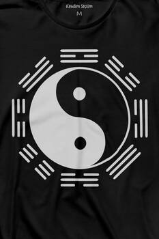 Hyuga Clan Symbol Characters Ying Yang Naruto Uzun Kollu Tişört Baskılı T-Shirt