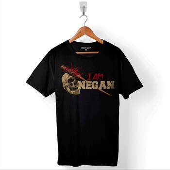 I Am Negan The Walking Dead Yürüyen Ölüler Baskılı Tişört Unisex T-Shirt