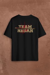 I Am Negan The Walking Dead Yürüyen Ölüler Sırt Ön Baskılı Oversize Tişört Unisex T-Shirt - Thumbnail