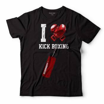 I LOVE KICK BOXING BOKS ELDİVENİ ÇOCUK TİŞÖRT