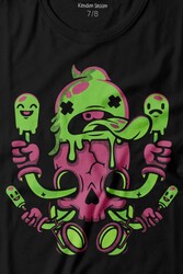 Icecream Skull Dondurma Kurukafa Street Wear Baskılı Tişört Çocuk T-shirt - Thumbnail