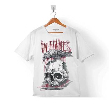 IN FLAMES ALL FOR ME LOGO SKULL ÇOCUK TİŞÖRT