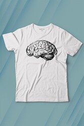 İnsan Beyni Kafayı Kulllan Beyin Zeka Baskılı Tişört Çocuk T-shirt - Thumbnail