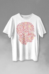 İnsan Kafası Matematik Formüllü Sayı Numaraları Denklem Baskılı Tişört Unisex T-shirt - Thumbnail