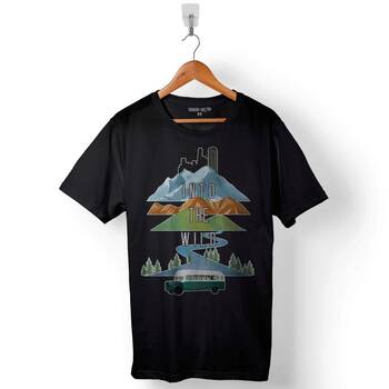 Into The Wild 2007 Özgürlük Yolu Baskılı Tişört Unisex T-Shirt