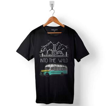 Into The Wild 2007 Özgürlük Yolu Baskılı Tişört Unisex T-Shirt