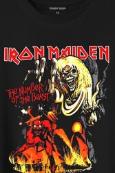 Iron Maiden 2 The Number Of The Beast Music Baskılı Tişört Unisex T-Shirt - Thumbnail