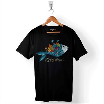 İstanbul Galata Konstantinopolis Osmanlı Baskılı Tişört Unisex T-Shirt