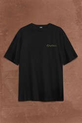 İstanbul Galata Konstantinopolis Osmanlı Sırt Ön Baskılı Oversize Tişört Unisex T-Shirt - Thumbnail