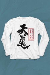 Japanese Natural Law Japonca Urban Uzun Kollu Tişört Baskılı T-Shirt - Thumbnail