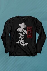 Japanese Natural Law Japonca Urban Uzun Kollu Tişört Baskılı T-Shirt - Thumbnail