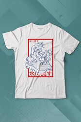 Japanese Wind Wave Japon Rüzgar 2K Street Culture Baskılı Tişört Çocuk T-shirt - Thumbnail