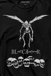 Japon Death Note Black Air Hip Hop Uzun Kollu Tişört Baskılı T-Shirt - Thumbnail