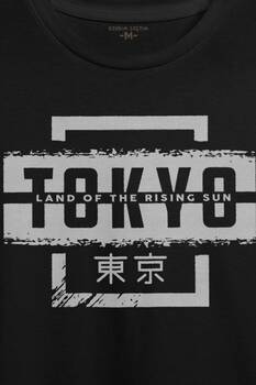 Japonca Tokyo Şehri Japonya Japan Baskılı Tişört Unisex T-shirt