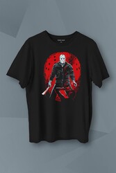 Jason 13. Cuma Korku Film Friday Cadılar Bayramı Baskılı Tişört Unisex T-Shirt - Thumbnail