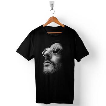 Jean Reno Leon Sevginin Gücü Silhouette Baskılı Tişört Unisex T-Shirt