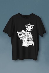 Jester J Smile Venom Gothic Maske Mask Sokak Baskılı Tişört Unisex T-Shirt - Thumbnail