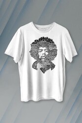 Jimi Hendrix Rock Heavy Blues Gitar Baskılı Tişört Unisex T-shirt - Thumbnail