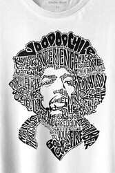 Jimi Hendrix Rock Heavy Blues Gitar Baskılı Tişört Unisex T-shirt - Thumbnail