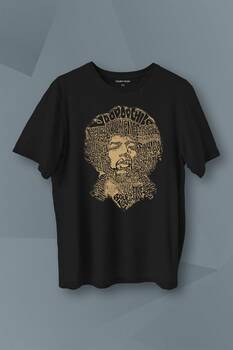 Jimi Hendrix Rock Heavy Blues Gitar Baskılı Tişört Unisex T-Shirt