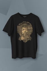 Jimi Hendrix Rock Heavy Blues Gitar Baskılı Tişört Unisex T-Shirt - Thumbnail